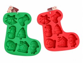 Molde silicona BOTA 7 figuras navidad